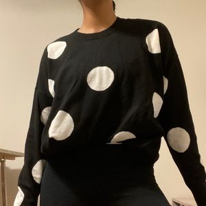 polka dot sweater